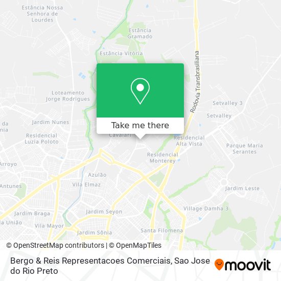 Bergo & Reis Representacoes Comerciais map