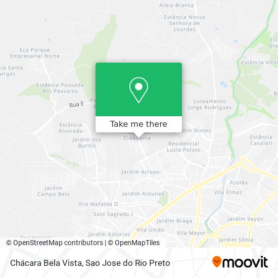Chácara Bela Vista map