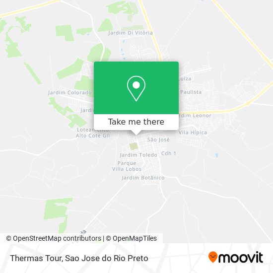 Thermas Tour map