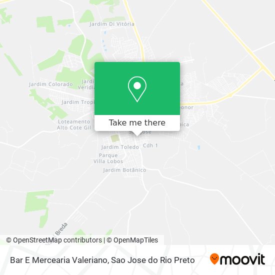 Bar E Mercearia Valeriano map