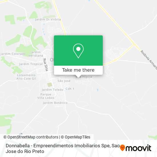 Donnabella - Empreendimentos Imobiliarios Spe map