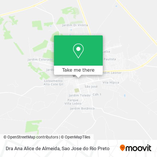 Dra Ana Alice de Almeida map