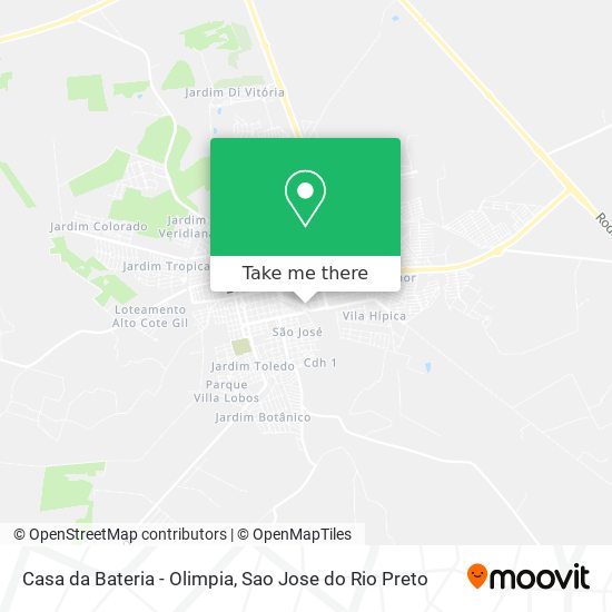 Casa da Bateria - Olimpia map