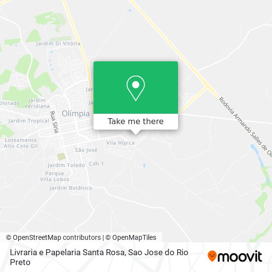 Mapa Livraria e Papelaria Santa Rosa