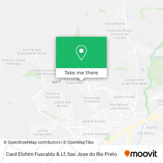 Canil Elohim Fuscaldo & Lf map