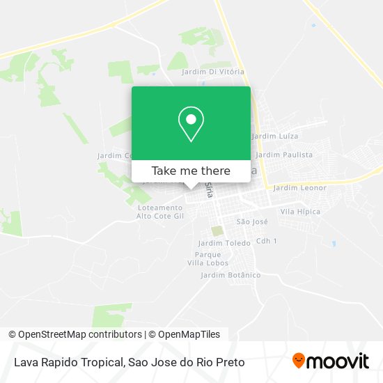 Lava Rapido Tropical map
