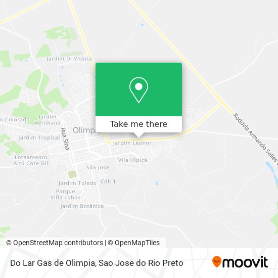 Do Lar Gas de Olimpia map