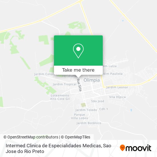 Intermed Clinica de Especialidades Medicas map