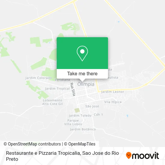 Restaurante e Pizzaria Tropicalia map