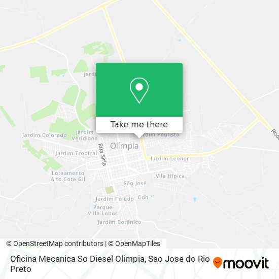 Oficina Mecanica So Diesel Olimpia map