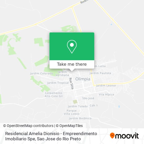 Residencial Amelia Dionisio - Empreendimento Imobiliario Spe map