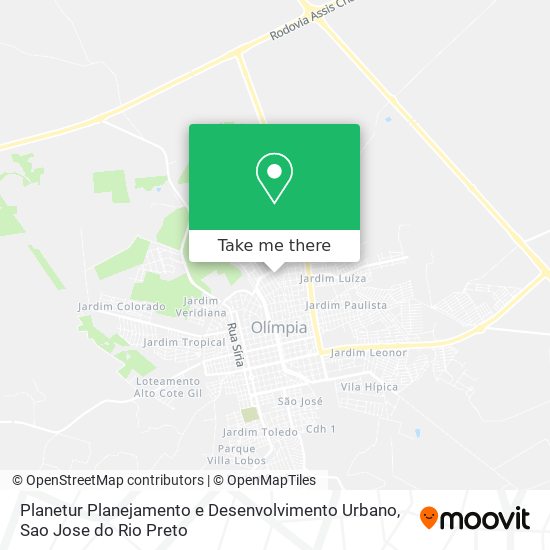 Planetur Planejamento e Desenvolvimento Urbano map