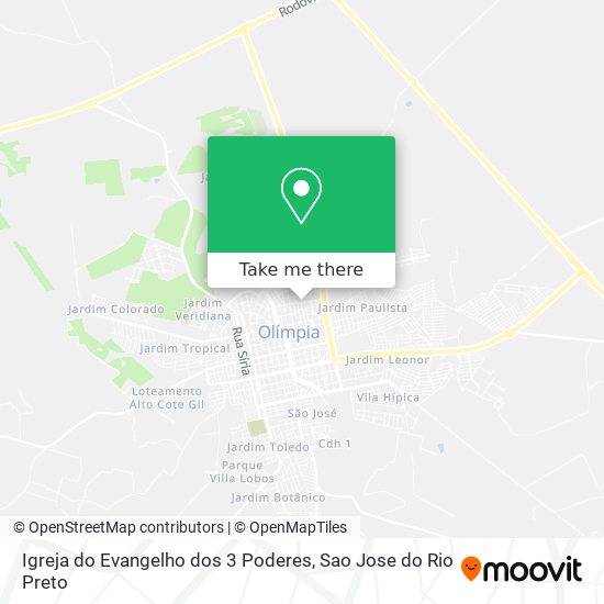 Mapa Igreja do Evangelho dos 3 Poderes