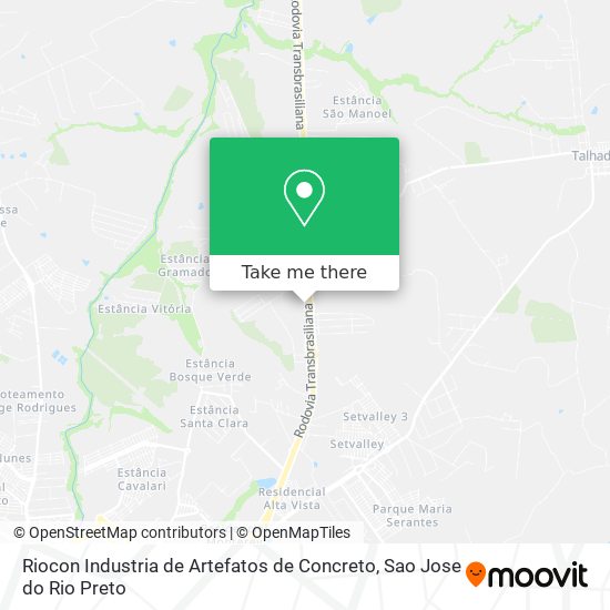 Riocon Industria de Artefatos de Concreto map