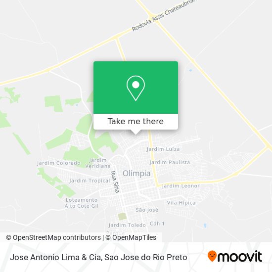 Jose Antonio Lima & Cia map