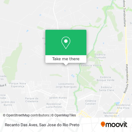 Recanto Das Aves map