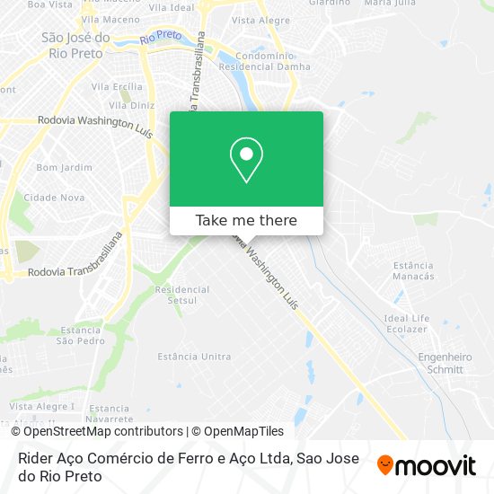 Rider Aço Comércio de Ferro e Aço Ltda map