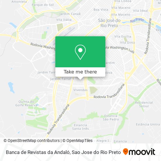 Mapa Banca de Revistas da Andaló
