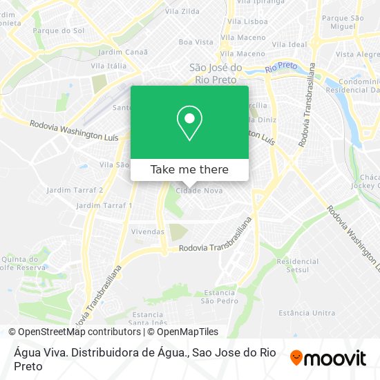 Água Viva. Distribuidora de Água. map