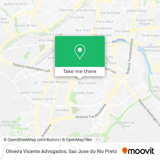 Mapa Oliveira Vicente Advogados