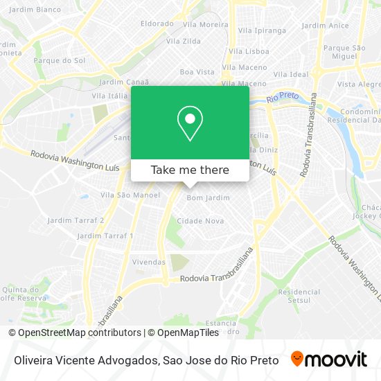 Oliveira Vicente Advogados map