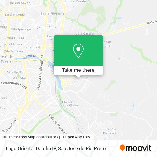 Lago Oriental Damha IV map
