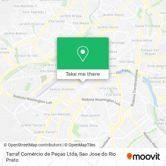 Tarraf Comércio de Peças Ltda map