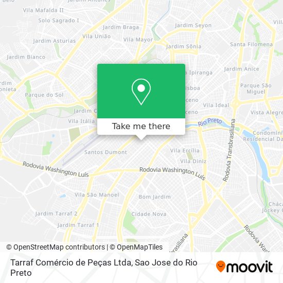 Mapa Tarraf Comércio de Peças Ltda