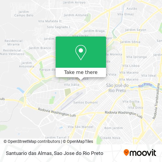 Santuario das Almas map