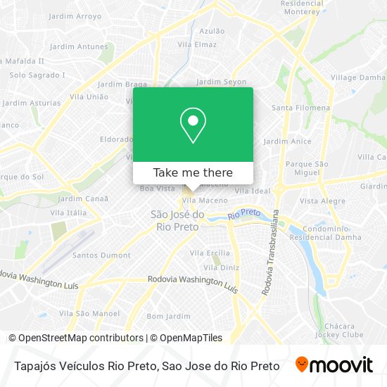 Tapajós Veículos Rio Preto map