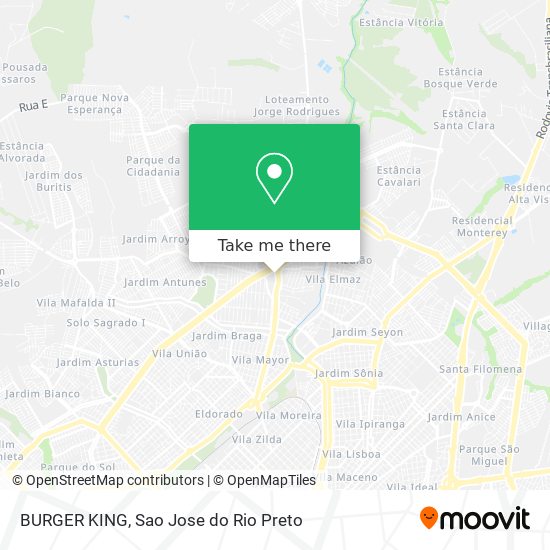 Mapa BURGER KING