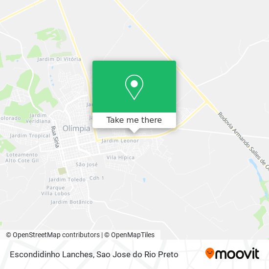 Escondidinho Lanches map