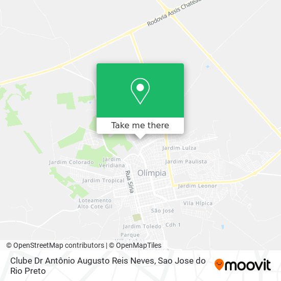 Clube Dr Antônio Augusto Reis Neves map