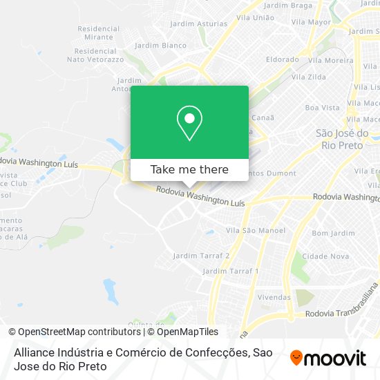Alliance Indústria e Comércio de Confecções map