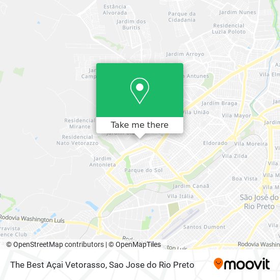 The Best Açai Vetorasso map
