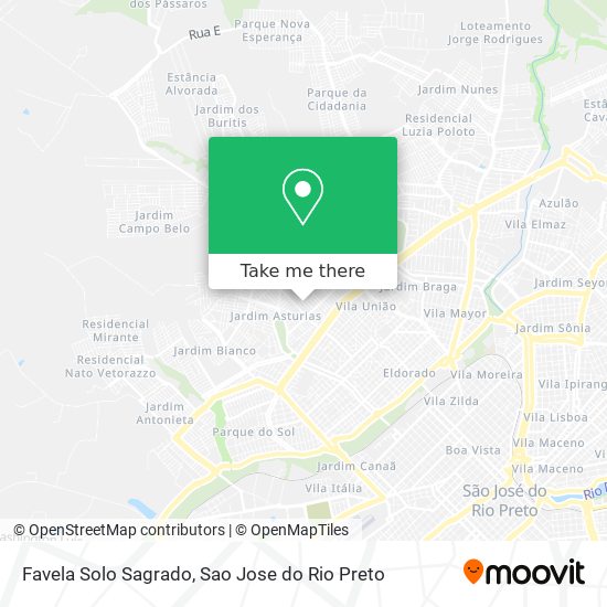Favela Solo Sagrado map