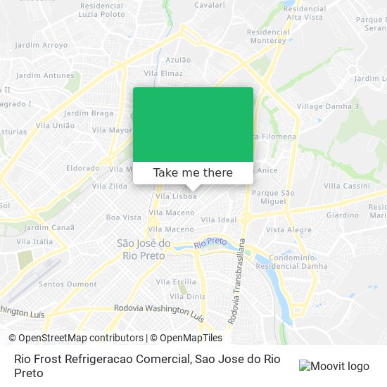 Rio Frost Refrigeracao Comercial map