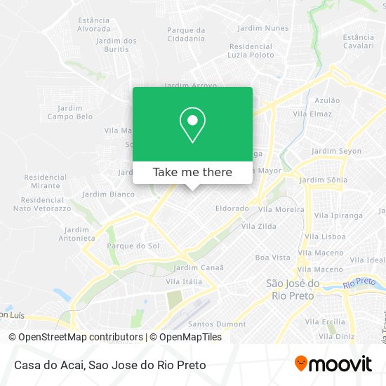 Casa do Acai map