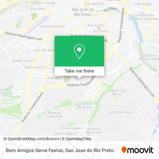 Bem Amigos Serve Festas map