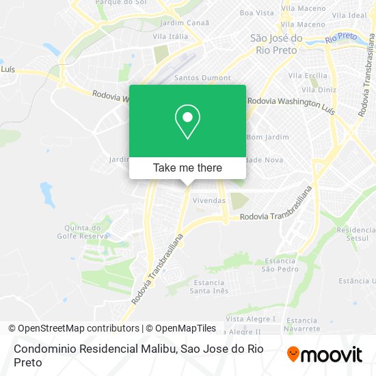 Condominio Residencial Malibu map