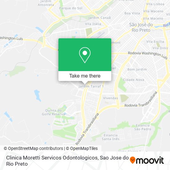 Mapa Clinica Moretti Servicos Odontologicos