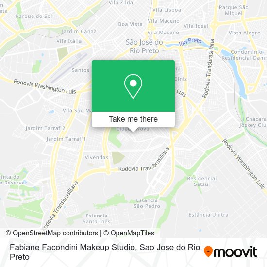 Mapa Fabiane Facondini Makeup Studio