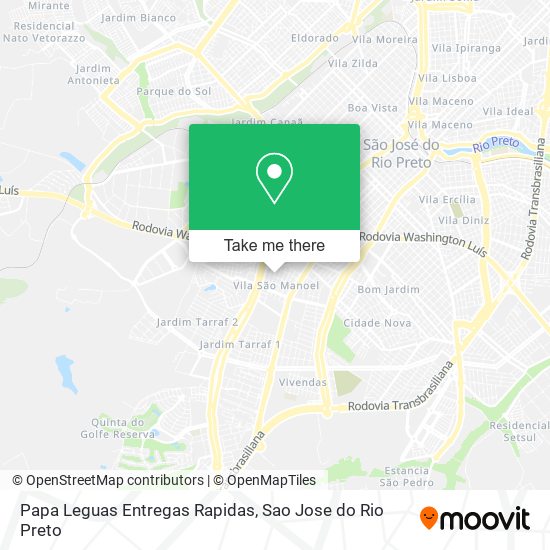 Papa Leguas Entregas Rapidas map