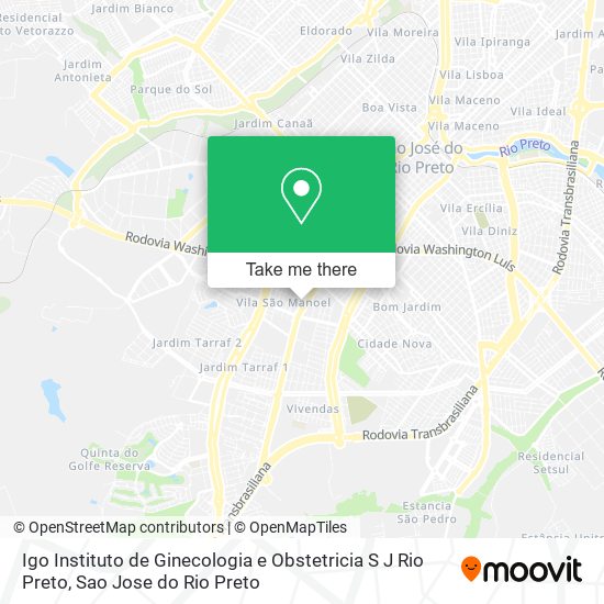 Igo Instituto de Ginecologia e Obstetricia S J Rio Preto map