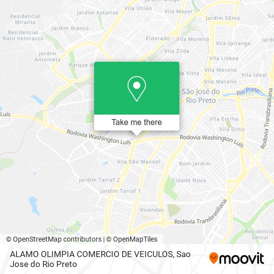 Mapa ALAMO OLIMPIA COMERCIO DE VEICULOS