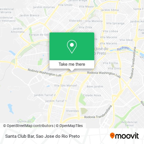 Santa Club Bar map