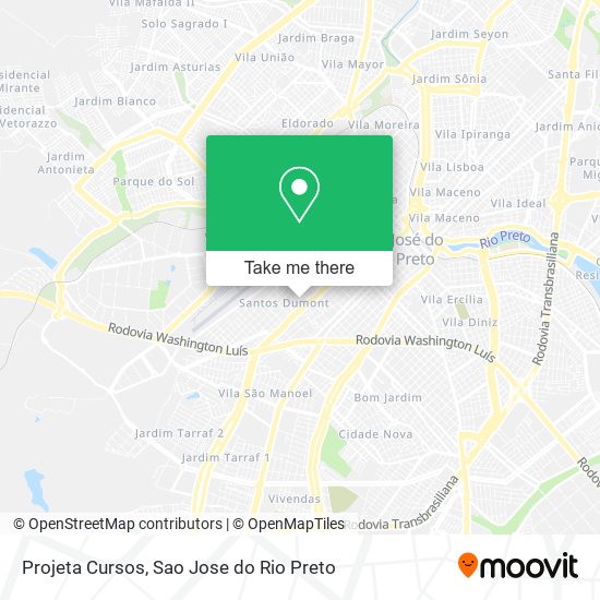 Projeta Cursos map
