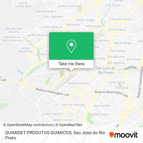 QUIMIDET PRODUTOS QUIMICOS map