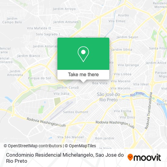 Mapa Condominio Residencial Michelangelo