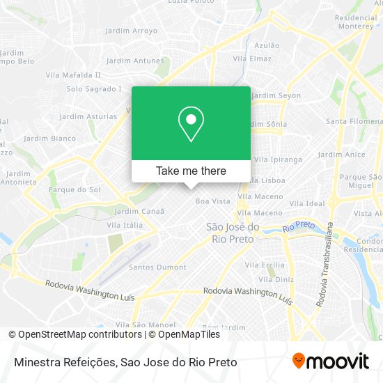 Minestra Refeições map